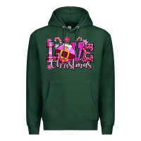 Sports Green love christmas pink Premium Hoodie - CowGirlArtShop
