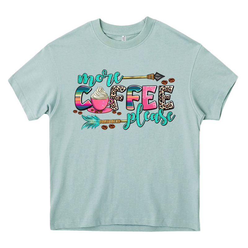 More Coffee Please Heavy Core Tee by AdoDesignShop | Teevron