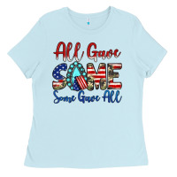 Baby Blue all gave some some gave all Ladies Tee - JahusDesignShop