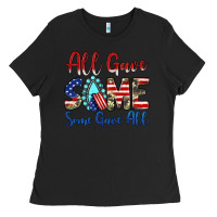 Black all gave some some gave all Ladies Tee - JahusDesignShop