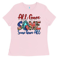 Bubblegum Pink all gave some some gave all Ladies Tee - JahusDesignShop