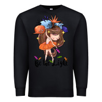 Black Be the light Premium Sweatshirt - CowGirlArtShop