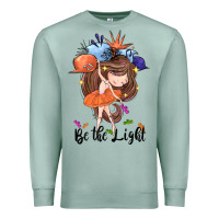 Seafoam Be the light Premium Sweatshirt - CowGirlArtShop