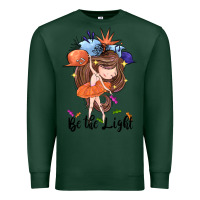 Sports Green Be the light Premium Sweatshirt - CowGirlArtShop