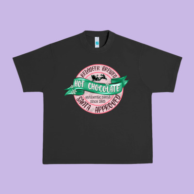 Reindeer Brewed Santa Approved Pink Urban Heavy Tee Designed By Maliassmallbusiness
