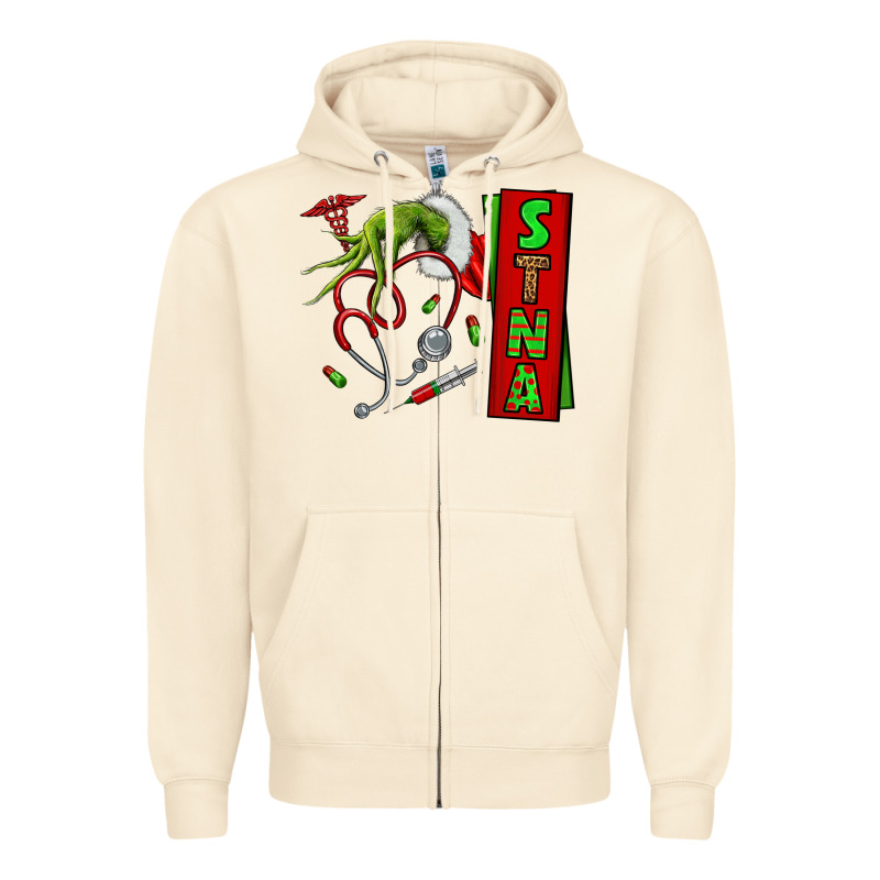 Christmas Character Zipper Hoodie by NancyCooperArtShop | Teevron