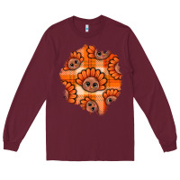 Burgundy Thanksgiving Turkey With Tartan Patch Long Sleeve Tee - BundleAndBundleShop