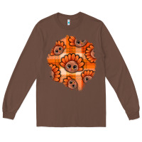 Chestnut Thanksgiving Turkey With Tartan Patch Long Sleeve Tee - BundleAndBundleShop