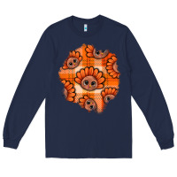 Navy Thanksgiving Turkey With Tartan Patch Long Sleeve Tee - BundleAndBundleShop