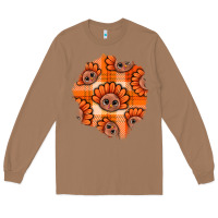 Toasted Coconut Thanksgiving Turkey With Tartan Patch Long Sleeve Tee - BundleAndBundleShop