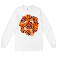 White Thanksgiving Turkey With Tartan Patch Long Sleeve Tee - BundleAndBundleShop