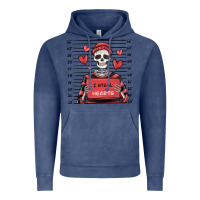 Vintage Denim i steal hearts skeleton valentine's day Vintage Hoodie - MaliasSmallBusiness
