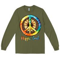 Army Green Hippie  Soul Long Sleeve Tee - JahusDesignShop