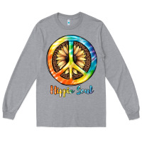 Heather Grey Hippie  Soul Long Sleeve Tee - JahusDesignShop