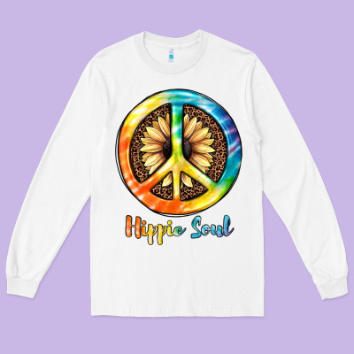 Hippie  Soul Long Sleeve Tee Designed By Jahusdesignshop