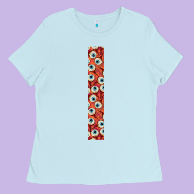 Halloween Key Fob Ladies Tee Designed By Bundleandbundleshop