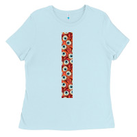 Baby Blue Halloween Key Fob Ladies Tee - BundleAndBundleShop