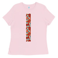 Bubblegum Pink Halloween Key Fob Ladies Tee - BundleAndBundleShop