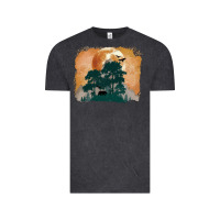 Vintage Black wilderness leopard Vintage Tee - MaliasSmallBusiness