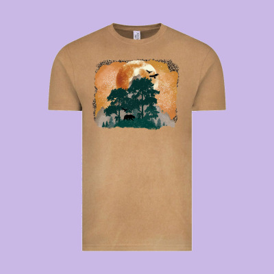 Wilderness Leopard Vintage Tee Designed By Maliassmallbusiness