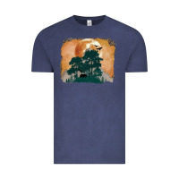 Vintage Denim wilderness leopard Vintage Tee - MaliasSmallBusiness