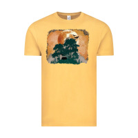 Vintage Mustard wilderness leopard Vintage Tee - MaliasSmallBusiness