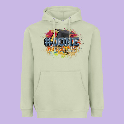 #done Class Of 2024 Heavyweight Hoodie Designed By Cowgirlartshop
