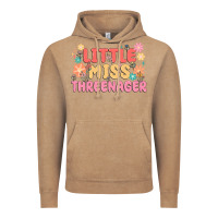 Vintage Coffee little miss threenager Vintage Hoodie - MaliasSmallBusiness