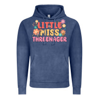 Vintage Denim little miss threenager Vintage Hoodie - MaliasSmallBusiness