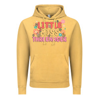 Vintage Mustard little miss threenager Vintage Hoodie - MaliasSmallBusiness