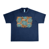 Navy gemstone wood leopard background Urban Heavy Tee - AdoDesignShop