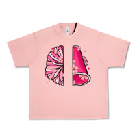 Salmon custom name cheerleader with megaphone Urban Heavy Tee - MaliasSmallBusiness