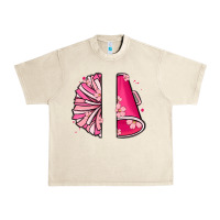 Sandshell custom name cheerleader with megaphone Urban Heavy Tee - MaliasSmallBusiness