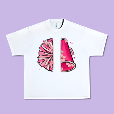 Custom Name Cheerleader With Megaphone Urban Heavy Tee Designed By Maliassmallbusiness