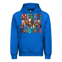 Cobalt Merry christmas pigs Urban Hoodie - FaDigitalArtStudio