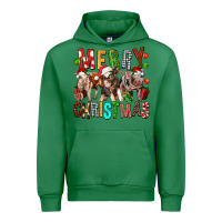 Emerald Merry christmas pigs Urban Hoodie - FaDigitalArtStudio