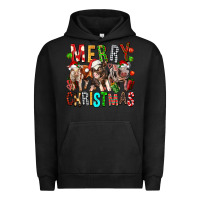 Pigment Black Merry christmas pigs Urban Hoodie - FaDigitalArtStudio