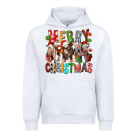 White Merry christmas pigs Urban Hoodie - FaDigitalArtStudio