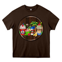 Chocolate Brown dominican republic coasters Heavy Core Tee - AdoDesignShop