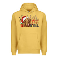 Antique Gold merry christmas yall Premium Hoodie - CowGirlArtShop
