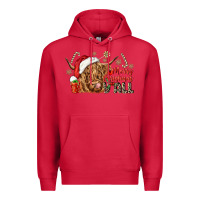 Cardinal merry christmas yall Premium Hoodie - CowGirlArtShop