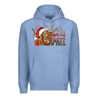 Colony Blue merry christmas yall Premium Hoodie - CowGirlArtShop