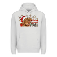 Dove Grey merry christmas yall Premium Hoodie - CowGirlArtShop