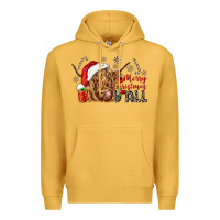 Mustard merry christmas yall Premium Hoodie - CowGirlArtShop
