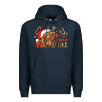 Navy merry christmas yall Premium Hoodie - CowGirlArtShop