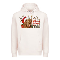 Pale Pink merry christmas yall Premium Hoodie - CowGirlArtShop