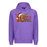 Purple merry christmas yall Premium Hoodie - CowGirlArtShop