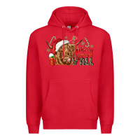 Red merry christmas yall Premium Hoodie - CowGirlArtShop