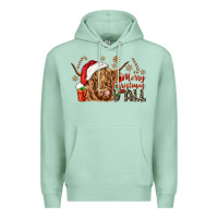 Seafoam merry christmas yall Premium Hoodie - CowGirlArtShop