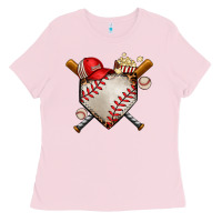 Bubblegum Pink baseball Ladies Tee - AdoDesignShop